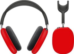 KELERINO. Siliconen Cover Case geschikt voor Airpods Max - Rood — thumbnail 1