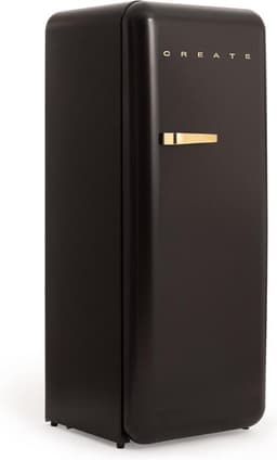 CREATE - Koelkast in retrostijl - Zwart - Handvat Goud - FRIDGE RETRO 281L — thumbnail 6