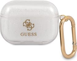 Guess TPU Glitter Case AirPods Pro Transparant
