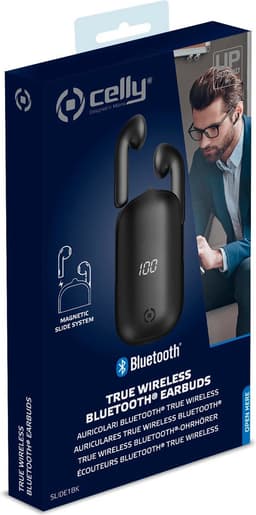 Celly Slide1 Headset Draadloos In-ear Oproepen/muziek Bluetooth Zwart — thumbnail 3