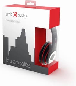 Gembird MHS-LAX-B - Koptelefoon met microfoon Los Angeles zwart — thumbnail 3