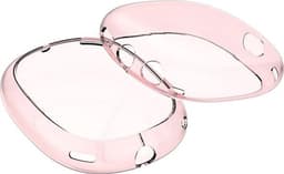 KELERINO. Siliconen Transparant Cover Case geschikt voor Airpods Max - Roze — thumbnail 3