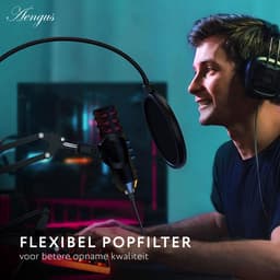 Pop Filter voor studio microfoons - Plopkap popfilter Dubbellaags — thumbnail 3