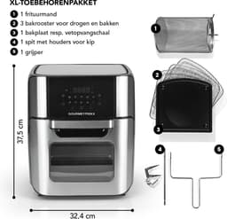 Gourmetmaxx - Heteluchtfriteuse - 12L — thumbnail 2