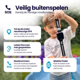 Qlokkie Kiddo GO PLUS - GPS Horloge kind - GPS Tracker kind - Videobellen - Veiligheidsgebied instellen - SOS Alarmfuncties - Smartwatch kinderen - Inclusief simkaart en mobiele app - Roze — thumbnail 3