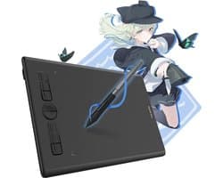 Digitaal Schrijftablet - Batterijloze Tekentablet voor Schrijven en Tekenen - Compatibel met Windows, macOS, Android - Inspirerende H580X - Ideaal voor Grafisch Ontwerp, Notities en Illustraties - 8 Aanpasbare Sneltoetsen - 8192 Drukniveaus