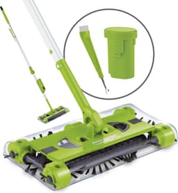 Swivel Sweeper Batterijbezem - Gemakkelijk kruimels oprapen - Snoerloos, zakloos & oplaadbaar - Vloerveger met scharnierende koppeling & 360° rotatie - Maximale flexibiliteit - Moeiteloos schoonmaken — thumbnail 1