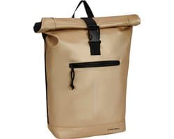 New Rebels Mart New York Metallic Goud 21L Rugzak Rolltop Waterafstotend Laptop 15.6