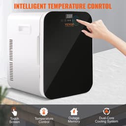 Wildor® Mini Koelkast - Koel/Verwarm kast, -9°C tot 65°C - Vrijstaand - 20 Liter - 3 Schappen - Compacte Drankkoelkast - Praktisch (draagbaar) - Wit Frame - Wit - 12Volt - Auto, Kamperen, Outdoor, Slaapkamer - Stille koelkast <45db — thumbnail 5