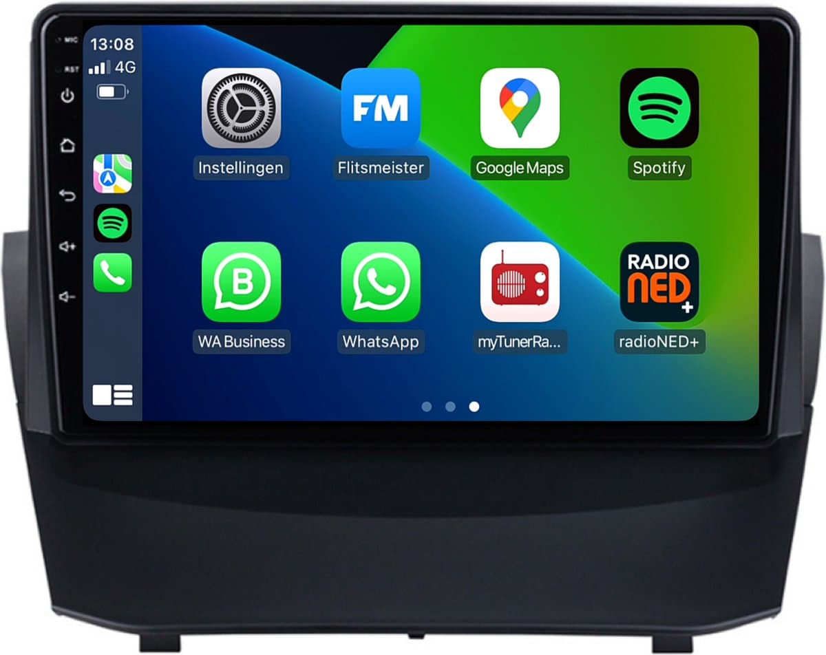 Carplay autoradio geschikt voor Ford Fiesta | 2013 t/m 2017 | Android 13 | Draadloos Apple Carplay & Android auto | 2GB + 32GB | 8-Core processor | Davilon | 2025 model | 2013 2014 2015 2016 2017 | Bluetooth & Wifi — afbeelding 1
