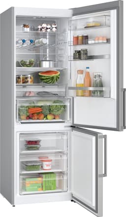 Bosch KGN49AIBT - Serie 6 - Koelkast - Koel-vriescombinatie - 203 x 70 cm - Extra breed - RVS - Energielabel B - Zeer stil- Total No Frost: Nooit meer ontdooien - VitaFresh XXL 0°C: houd etenswaren langer vers met extra ruime vershoudlades — thumbnail 10
