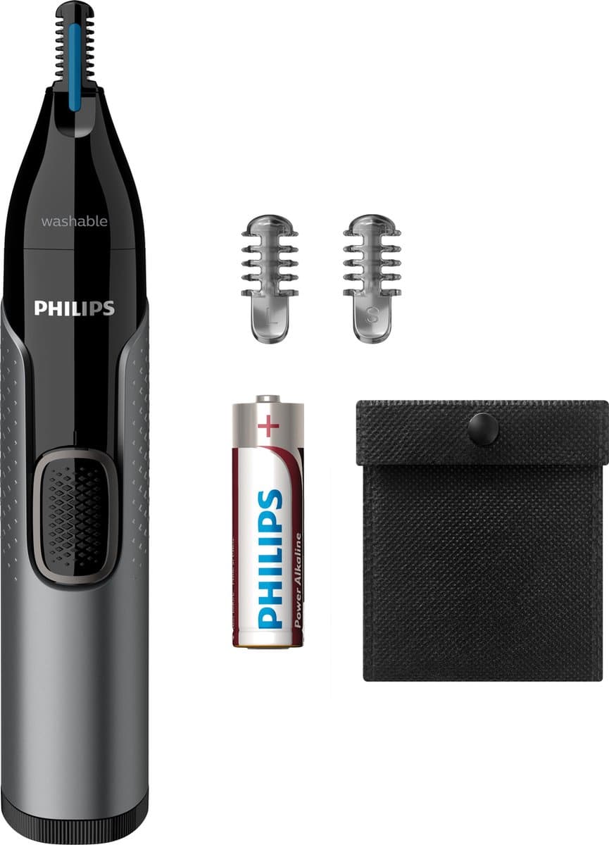 PHILIPS Series 3000 Neushaartrimmer Trim neus-, oor- en wenkbrauwhaar Grijs NT3650/16 — afbeelding 1