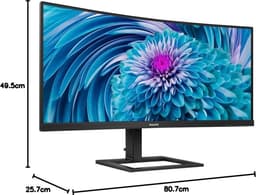 Philips 346E2CUAE - QHD Curved Ultrawide Monitor - USB-C 65w - EPEAT & TCO - 34 Inch — thumbnail 7