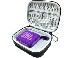 Beschermhoes geschikt voor JBL Go 4 Bluetooth Speaker - Hard case - Reis - Zwart