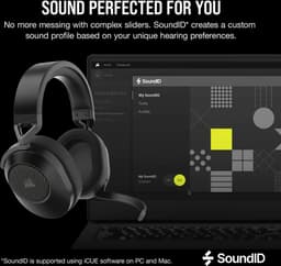 CORSAIR HS65 Dolby Audio 7.1 PC Surround CA-9011285-EU2 Over-ear Draadloze hoofdtelefoon Carbon — thumbnail 5