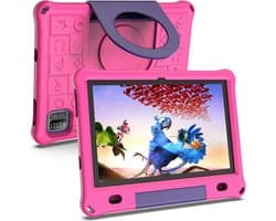 Pritom Kindertablet - Kindertablet vanaf 3 jaar - Kindertablet - 3GB RAM - 64 GB Opslag - Snelle 10 Inch Kindertablet - Beschermhoes - Roze