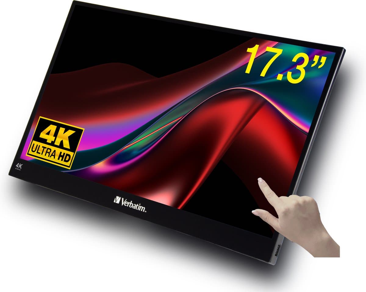 Verbatim - Portable Monitor Ultra HD 4K - 17.3” — afbeelding 1