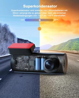 Dual Dashcam - Dashcam Voor en Achter - Auto Camera Dashcam - Dashcam Auto - Dual Dashcam voor Auto — thumbnail 2