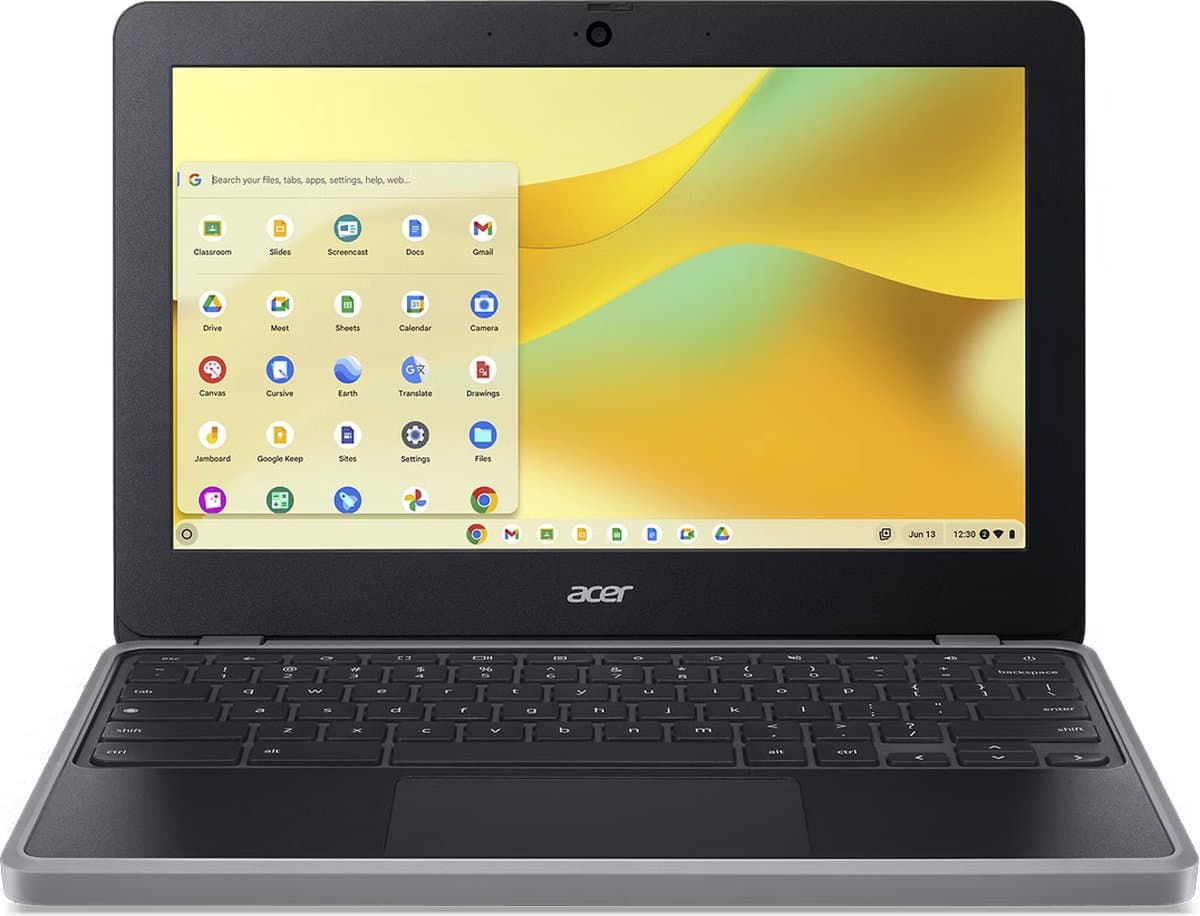 Acer Chromebook C723T-TCO-K7NP MediaTek MT8183 29,5 cm (11.6") Touchscreen HD 4 GB LPDDR4x-SDRAM 32 GB Flash Wi-Fi 6 (802.11ax) ChromeOS Zwart — afbeelding 1