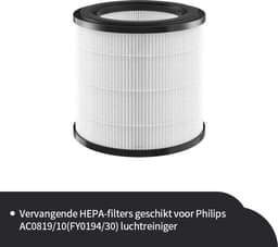 Replacements® filters geschikt voor Philips 800 series AC0820/30 of AC0819/10, zilver luchtreiniger - 2 stuks — thumbnail 3