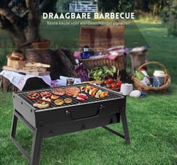 StayPowered BBQ Grill - Perfect voor elke buitenactiviteit - Compact en licht - Geen montage nodig - Inklapbaar ontwerp - Geschikt voor 3-6 personen - Duurzaam zwart chroom - Snelle levering gegarandeerd! — thumbnail 3