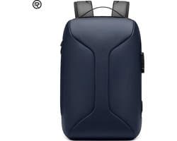 Waterdichte Rugzak - Rugtas - Laptop Tas t/m 15.6 inch - Voor Dames en Heren - Schooltas - Blauw - USB