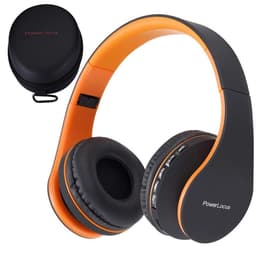 PowerLocus P1 Bluetooth Koptelefoon – Draadloos – Over Ear – Met Microfoon – Inklapbaar - incl. Hoes – Oranje — thumbnail 1