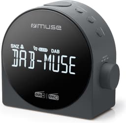 Muse M-185CDB - Stijlvolle digitale wekkerradio met DAB+/FM-radio en groot display — thumbnail 1