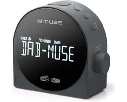 Muse M-185CDB - Stijlvolle digitale wekkerradio met DAB+/FM-radio en groot display