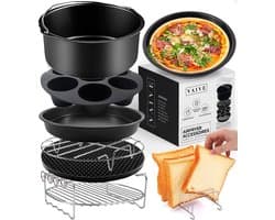 VAIVE Heteluchtfriteuse Accessoires Set - Geschikt voor alle Airfryer XL en XXL - ⌀ 20 cm — afbeelding 1