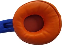 DKT Eduline Flexifoon blauw/oranje flexibele hufterproof koptelefoon hoofdtelefoon kinderen voor gebruik in de school klas — thumbnail 2