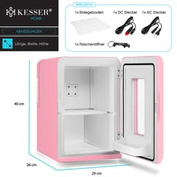 KESSER® Tafelmodel Koelkast 15 Liter AC DC 220-240V en 12V - Mini Koelkast Vrijstaand met Verwarmingsfunctie - Koelbox ideaal voor Auto en camperen - — thumbnail 14