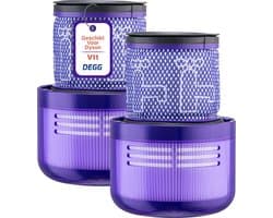 DEGG® - Hepa Filter Geschikt voor Dyson V11 & V15 - Wasbaar - Vervangt Dyson V11 & V15 Filter - Onderdelen - Duurzaam - Premium Kwaliteit - 2 STUK(S) CONTROLEER UW MODEL !