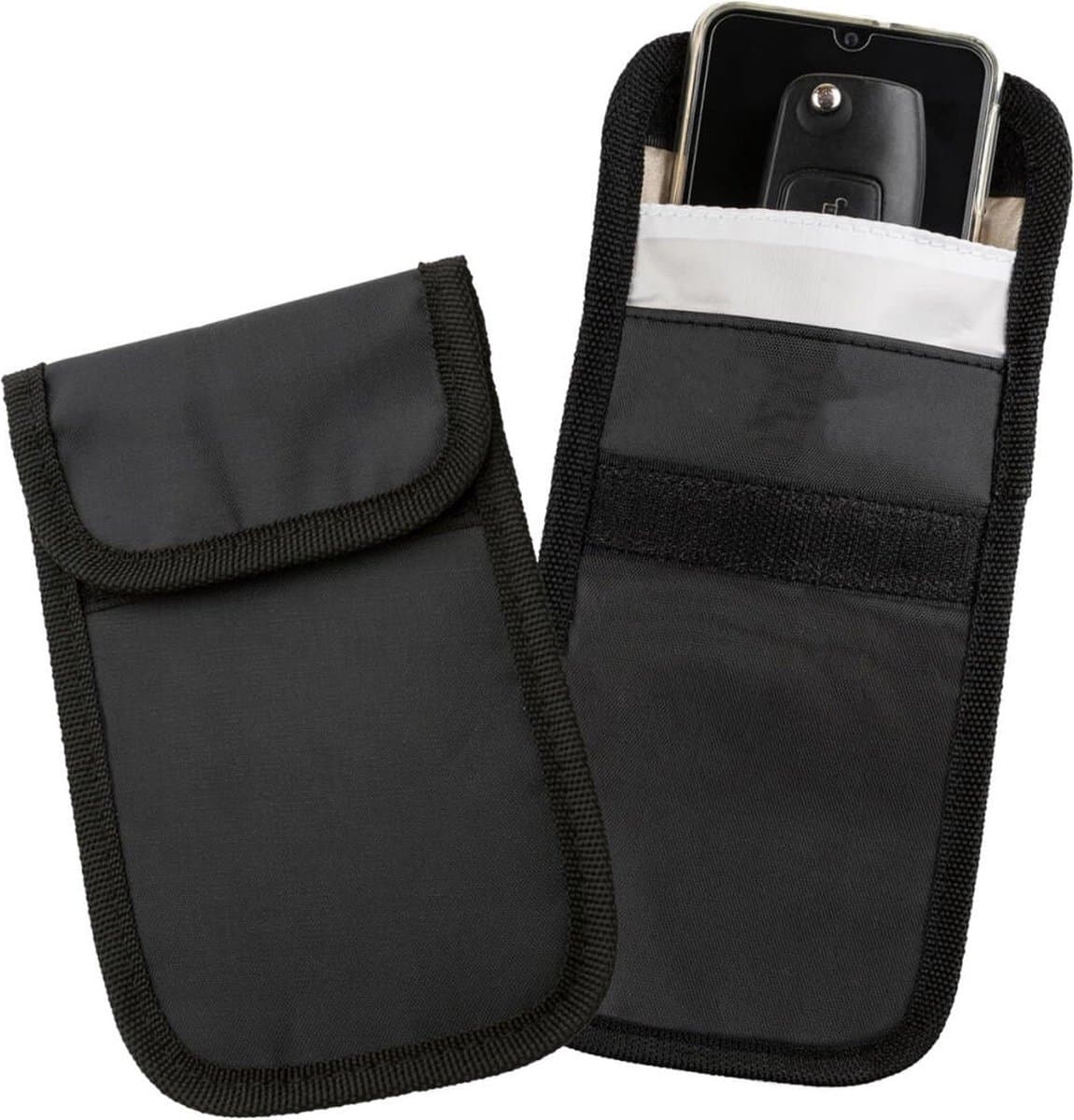 SBG Faraday Bag - Universeel Blokkerende Telefoonzak - RFID Blokkeertas voor Telefoons - Pouch voor Autosleutels - Signaal Blokkerende Zak - Zwart — afbeelding 1