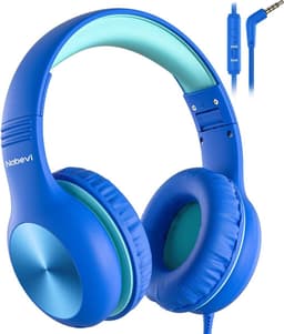 StayPowered Kinderheadset - De Ultieme Veilige en Comfortabele Hoofdtelefoon voor Kinderen - Hoge Audio Kwualiteit - Ingebouwde Volumeregelaar - Verstelbare en Opvouwbaar Ontwerp - Compact Ontwerp - Blauw - Levering Sneller dan Aangegeven — thumbnail 1