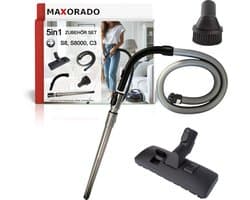 Maxorado Stofzuiger Set 5-delig - Combimondstuk + buis + handgreep + stofzuigerslang + meubelborstel geschikt voor Miele Complete C3, S8, S8 Serie, S8340, S8430, S8430