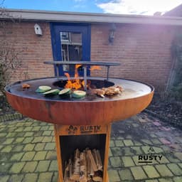 RustyGrill - 80cm inclusief grillrooster — thumbnail 2