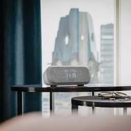 Teufel RADIO ONE - Hifi-wekkerradio met DAB+/ FM - Dimbaar display - 4 wekgeluiden - lichtgrijs — thumbnail 5