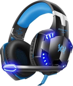 Kotion Each - G2000 Gaming Headset met stereo USB-microfoon voor PS4-laptops - Zwart/Blauw — thumbnail 1
