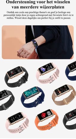 Kiraal Livery - Schitterende Activity Tracker - Stijlvol - Android & iOS - RVS - Goud — thumbnail 5