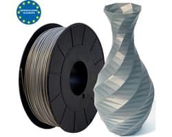 Zilver Grijs - PLA filament Europees - 500g - 1.75mm - 3D printer filament - Plastic spoel