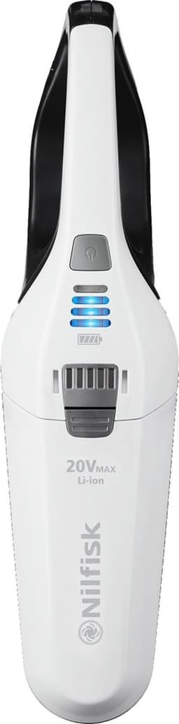 Nilfisk Quick 20V Wit – Draadloze kruimelzuiger met krachtige 20V accu, 12 minuten gebruiksduur en laadstation — thumbnail 1