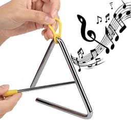 Purepeak Triangel - Muziekinstrument - Speelgoed Volwassenen - 16 cm — thumbnail 2