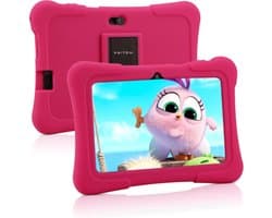 Pritom® Kindertablet – Tablet vanaf 3 jaar – Quad Core Processor - 7 inch Kids Tablet – Andriod 10 – 32 GB – WiFi – Bluetooth – Standaard Educatieve Software Geïnstaleerd – Ontspannend & Leerzaam – Roze