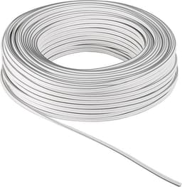 Luidspreker kabel (CCA) - 2x 4,00mm² / wit - 50 meter — thumbnail 4