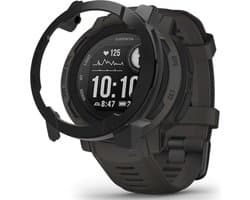 Hoesje Hard Plastic Bumper Geschikt voor Garmin Instinct 2 - Zwart