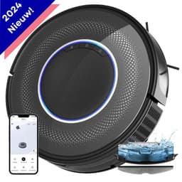 Avalect CleanMate - Robotstofzuiger met dweilfunctie - Met laadstation - dweilrobot - Ideaal voor huisdieren - Gyroscoop - val & object detectie - Vloerdetectie - Met App - Zwart — thumbnail 1