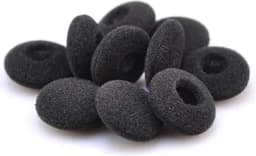 Ibley Zachte foam oortips 19mm - 10 stuks / 5 paar - universeel geschikt - Spons oordop kussens - voor oortjes - Zwart — thumbnail 1