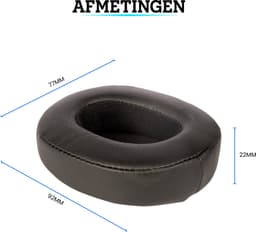Somstyle Oorkussens Geschikt Voor Skullcandy Crusher 3.0 / 2.0 / 360 / EVO / ANC, Hesh 3, Venue Wireless - 2 Stuks - Zacht Foam - Eiwitleer - Zwart — thumbnail 4