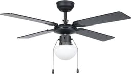 EGLO Fortaleza Plafondventilator met lamp - Ø 106,6 cm - 3 snelheden - AC longer life - Zwart/Bruin — thumbnail 1